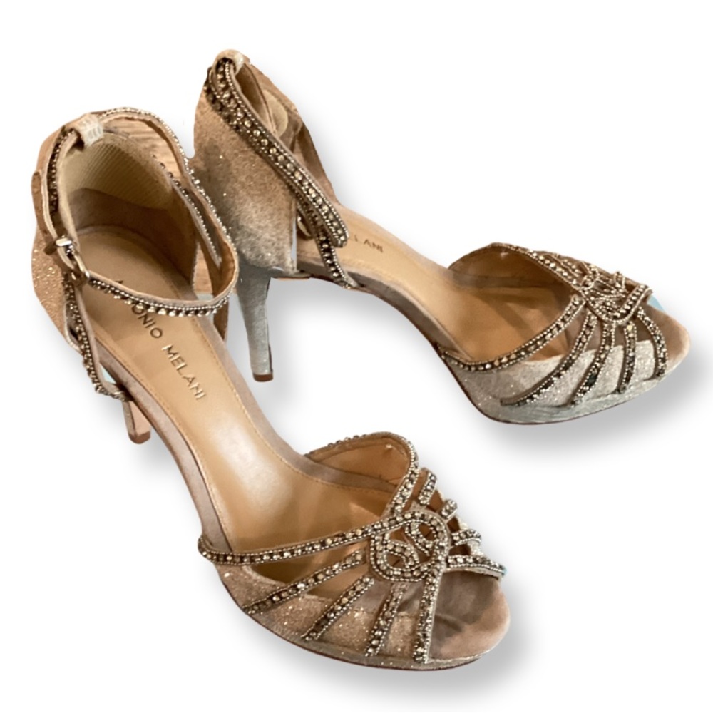 IN BOX Antonio Melani Jewel Embellished Heels Size 9